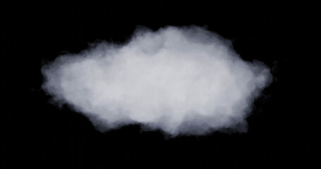 Shapes abstract cloud. Cloud icon. 3d rendering. Cloud 3d rendering.	