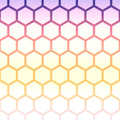 Colorful hexagon texture background. Pattern background. 3d rendering. Hexagon brick wall.