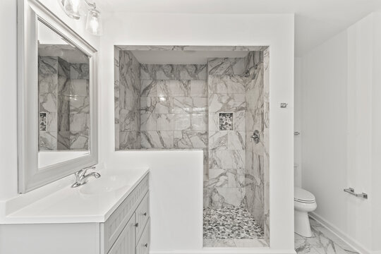 Luxury mansion master bathroom modern shower