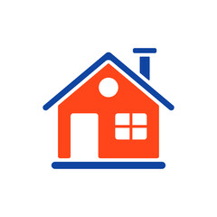 Detailed winter house vector icon. Winter sign