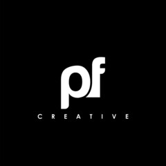 PF Letter Initial Logo Design Template Vector Illustration