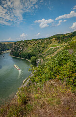 Fototapeta na wymiar Nature travel germany Unesco World Heritage Upper Middle Rhine Valley