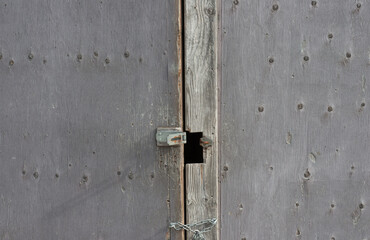 old lock on a door