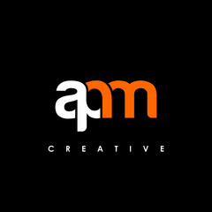 APM Letter Initial Logo Design Template Vector Illustration