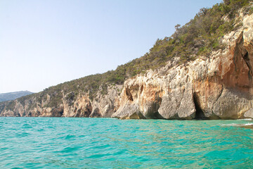 Mer méditéranée vers Bue Marino, Sardaigne