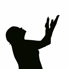 a woman head silhouette vector