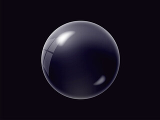 Transparent spheres. Soap or water bubbles.
