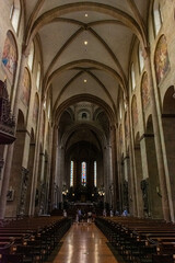 Fototapeta premium MAINZ, GERMANY, 25 JULY 2020: interior of Mainz Cathedral