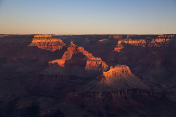 Naklejka premium Grand Canyon national park sunset and sunrise
