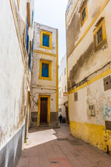 Old street in the medina of Essaouira, Morocco
