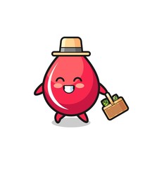 blood drop herbalist character searching a herbal
