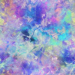 Seamless iridescent rainbow light pattern for print. High quality illustration. Swirly mix of pastel colors resembling holographic foil. Fantasy spectrum mermaid fantastical pattern for print.