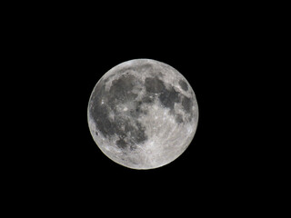 View of the full moon.