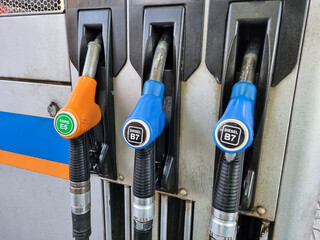 Petroleum gasoline fuel meter station service. Oil refueling car transportation. Increasing petrol...