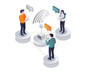 Using wifi for network communication in isometric design