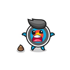 target archery earth surprised to meet poop