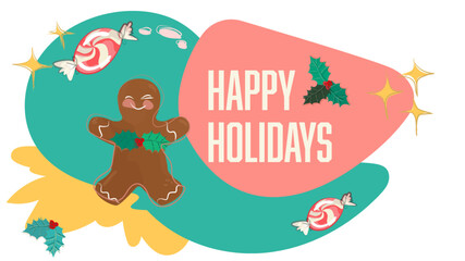 Obraz premium Gingerbread Sticker