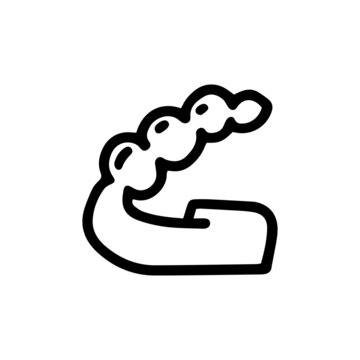 black line art teeth clip art preview
