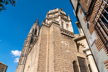 Looking Up to the Top of the Santa Iglesia Catedral Primada de Toledo