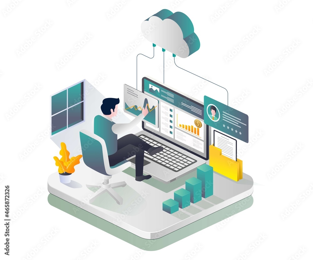 Poster cloud data analysis and server investment