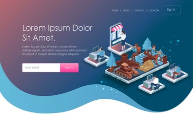 Obraz premium Game app smartphone