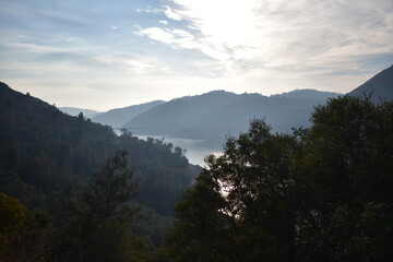 mountains and clouds