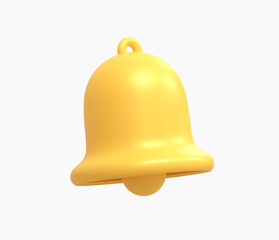 3D Realistic Bell vector illustration.