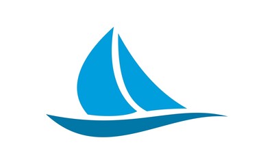 yacht icon simple vector