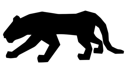 silhouette of a panther