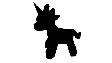 Baby unicorn silhouette