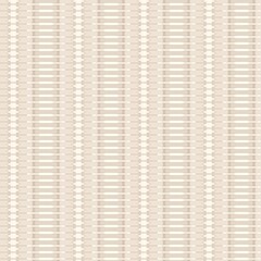 Minimal ecru jute plain vertical stripe texture pattern. Two tone washed out beach decor background. Modern rustic brown sand color design. Seamless striped distress shabby chic pattern. 
