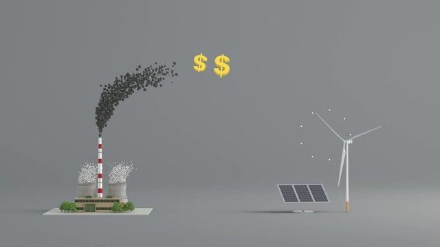 Carbon tax and carbon neutrality, carbon dioxide emitted from fossil fuels(from the coal-fired power plant) is neutralized with renewable energy.
