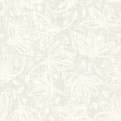 Light gray tonal linen texture. Soft furnishing light burlap cover. Neutral beach wedding background. Coastal cottage fabric textile with irregular woven style. High quality raster jpg swatch.