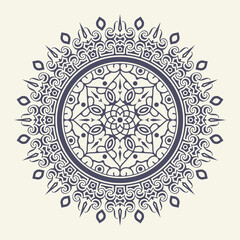 Mandala flat background design template