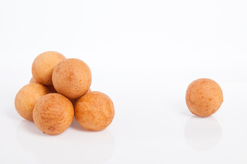 Fritter Traditional Colombian Food; Photo On White Background