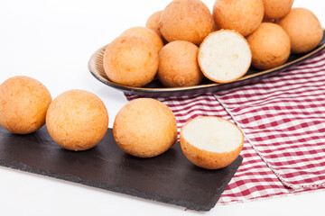 Fritter Traditional Colombian Food; Photo On White Background