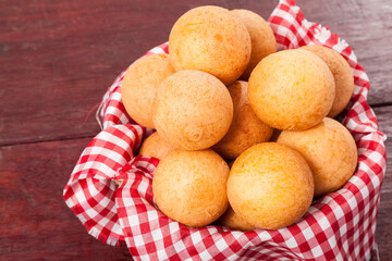 Buñuelo; Traditional Food Colombian - Deep Fried Cheese Bread, Photo On Wooden Background