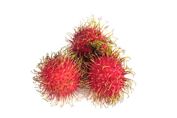 Rambutan isolated on white background