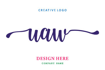 UAW lettering logo is simple, easy to understand and authoritative