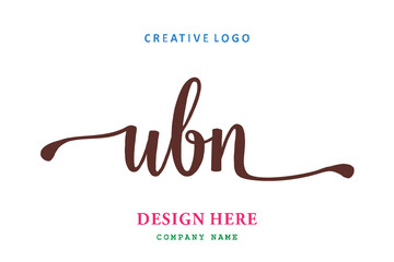 UBN lettering logo is simple, easy to understand and authoritative