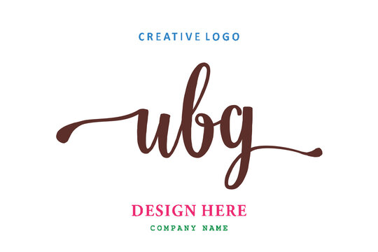 UBG lettering logo is simple, easy to understand and authoritative