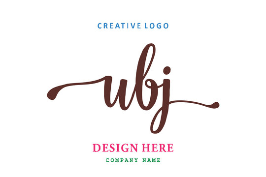 UBJ lettering logo is simple, easy to understand and authoritative