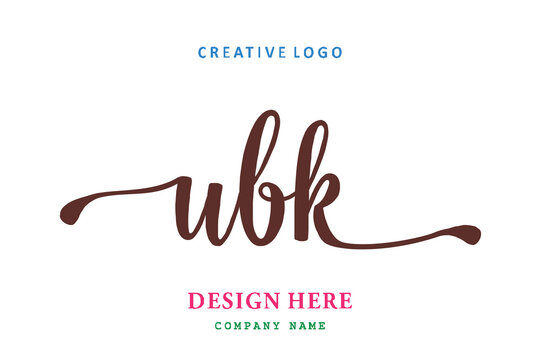 UBK lettering logo is simple, easy to understand and authoritative