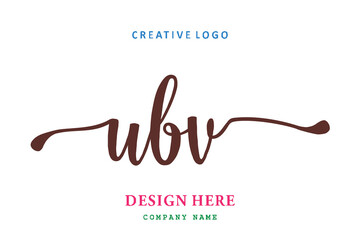UBV lettering logo is simple, easy to understand and authoritative