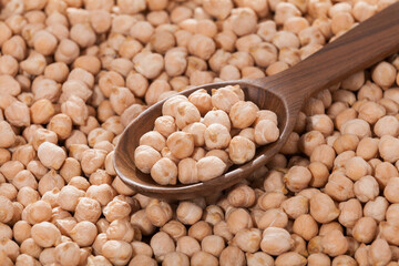 Cicer arietinum - Raw Grains Of Chickpea; Legume With Important Culinary And Nutritional Qualities
