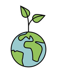 eco planet and plant