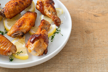 fried lemon pepper chicken wings