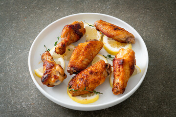 fried lemon pepper chicken wings
