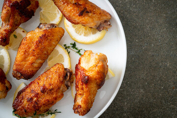 fried lemon pepper chicken wings