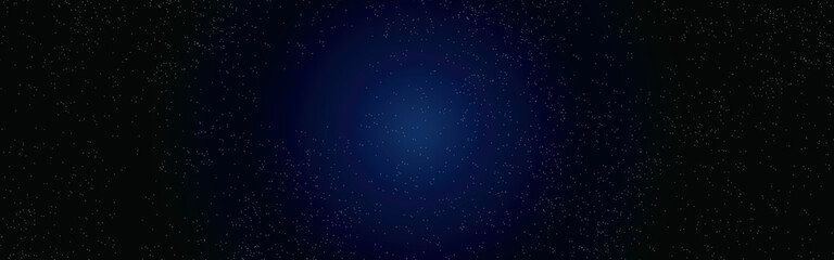 Night starry sky, dark blue space background with stars
